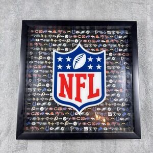 NFL Shield Framed Wall Art All Team Logos Collage Football Decor